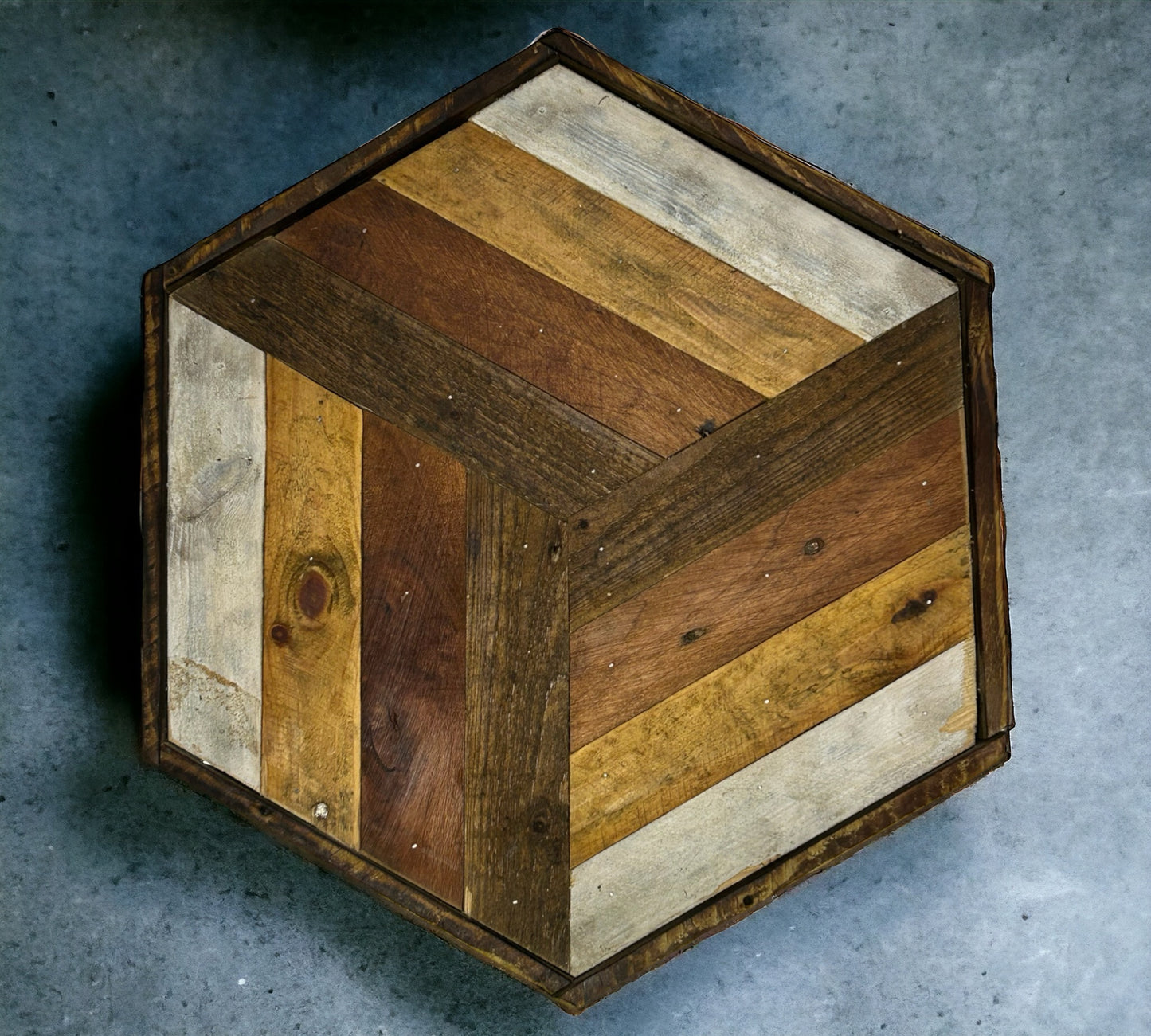 Four Colour Reclaimed Wood Wall Art