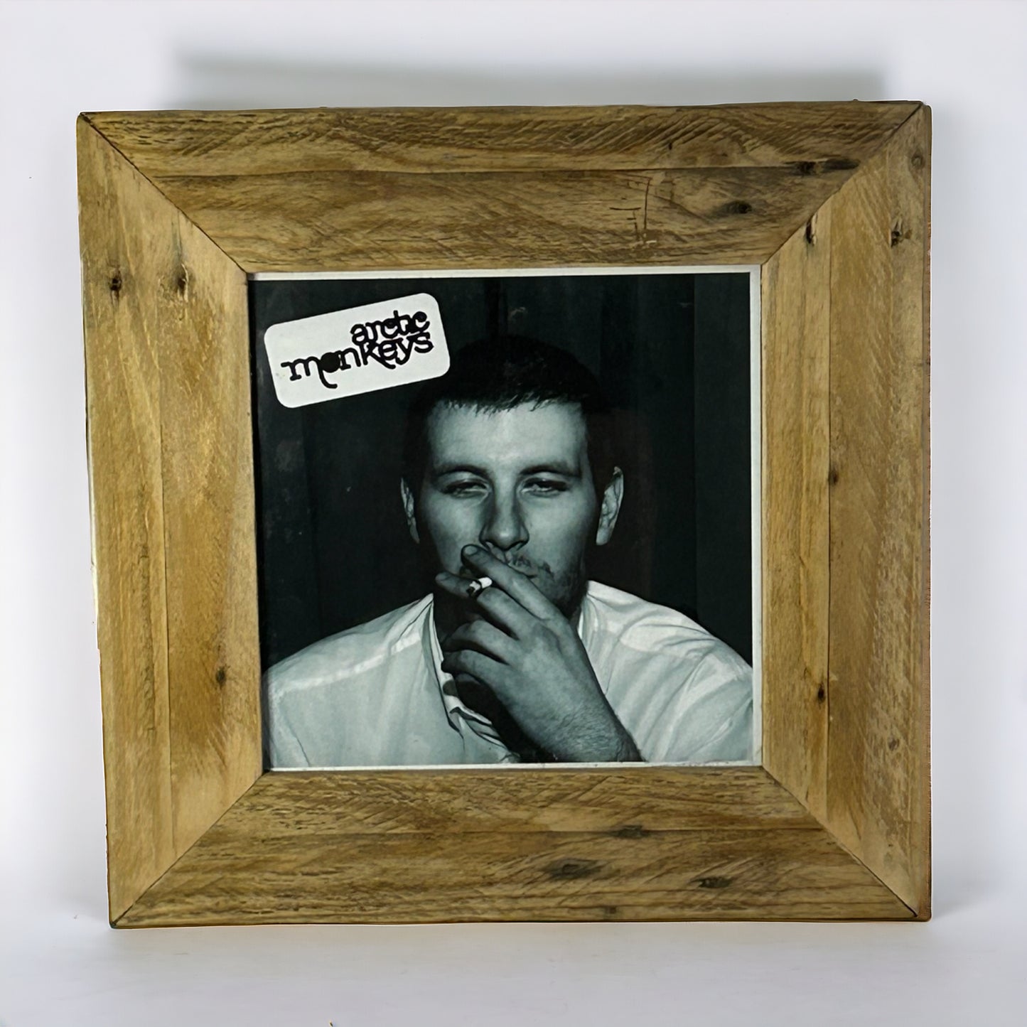 Arctic Monkeys Cover Framed in Reclaimed Wood