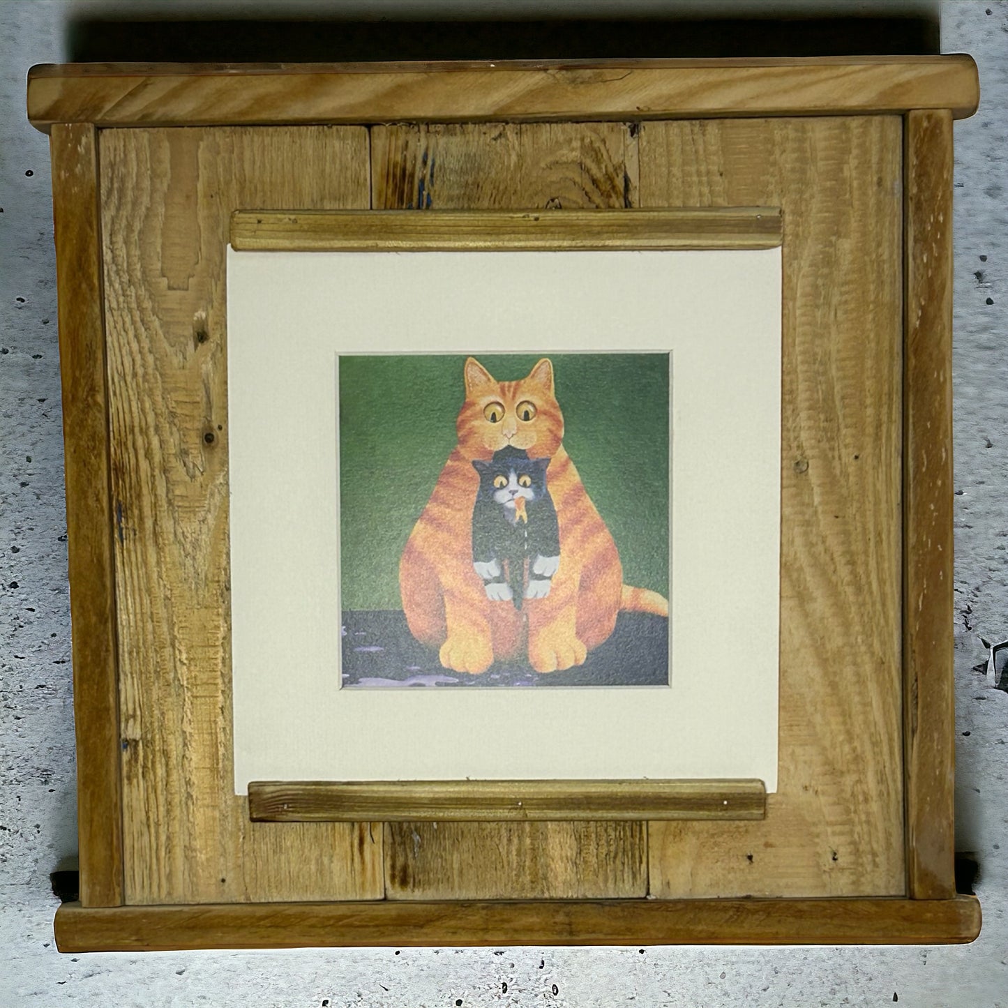 Rustic Reclaimed Wood Photo Holder.