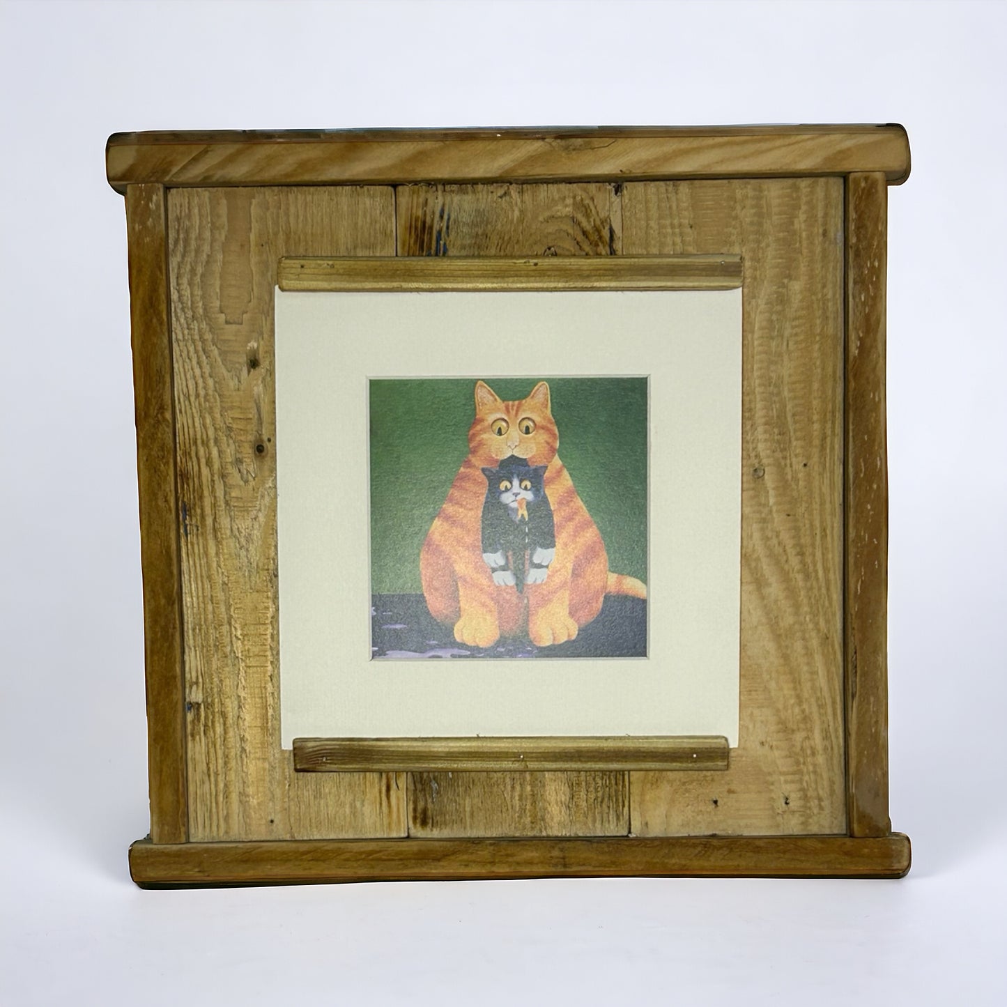 Rustic Reclaimed Wood Photo Holder.