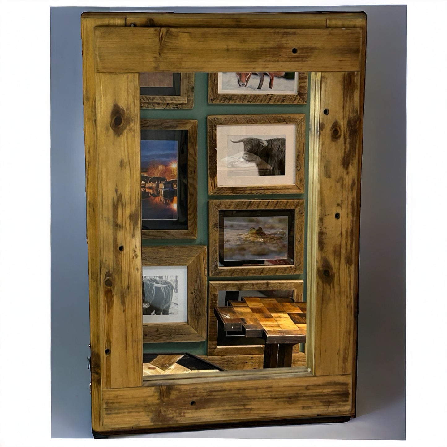 Chunky Reclaimed Wood Framed Mirror