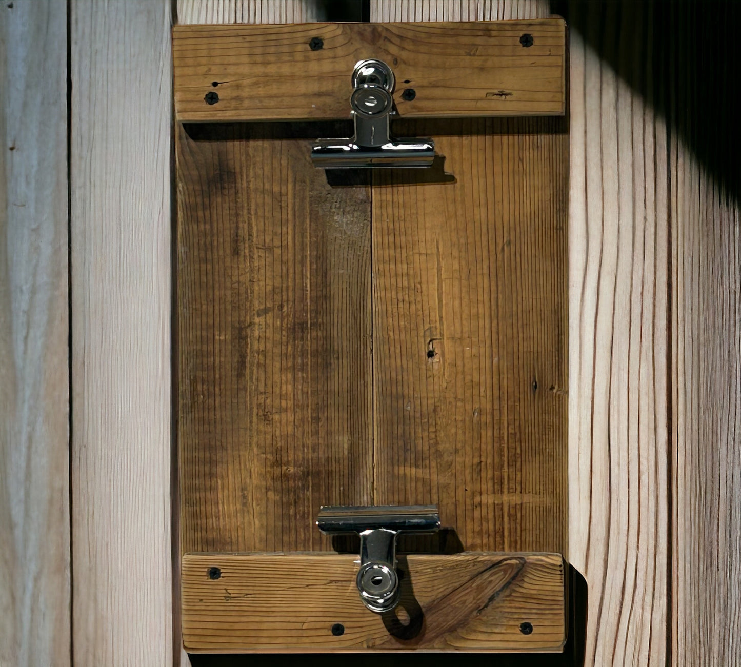 Rustic Reclaimed Wood Photo Holder