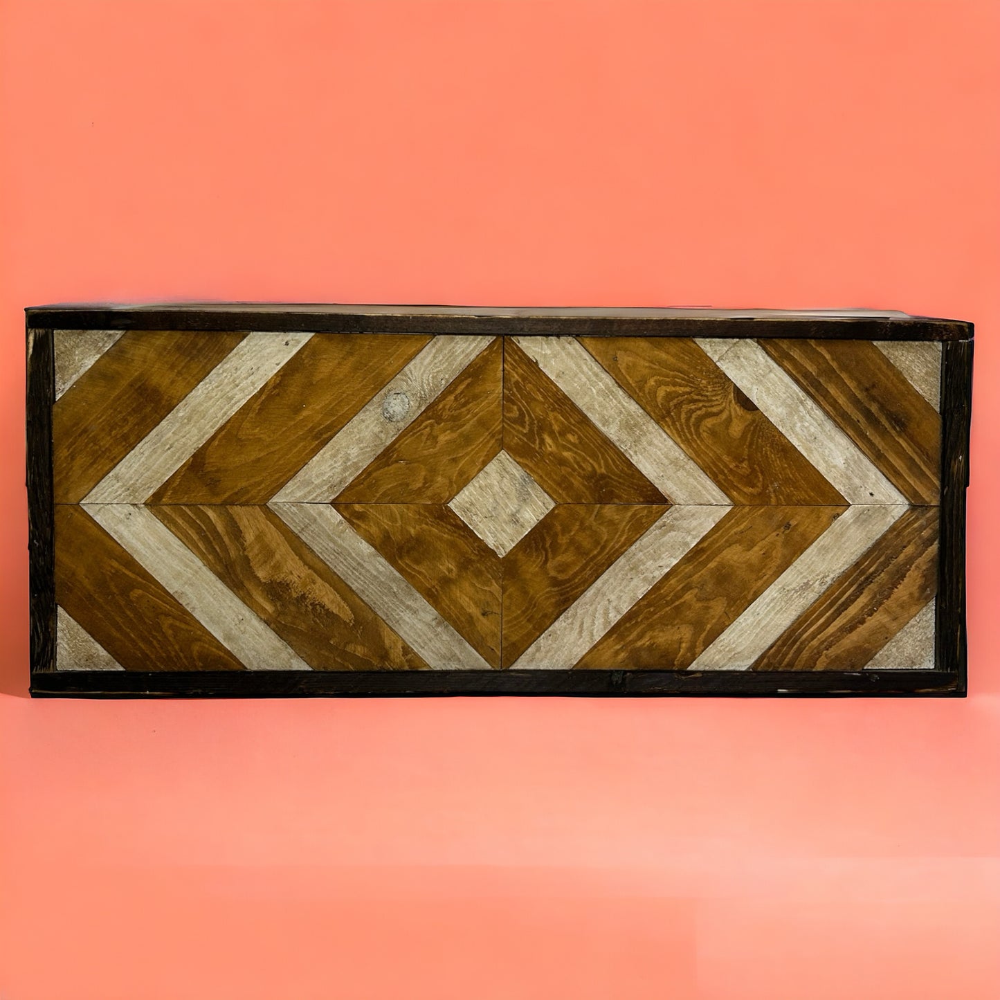Rustic Reclaimed Wood Patterned Wall Art