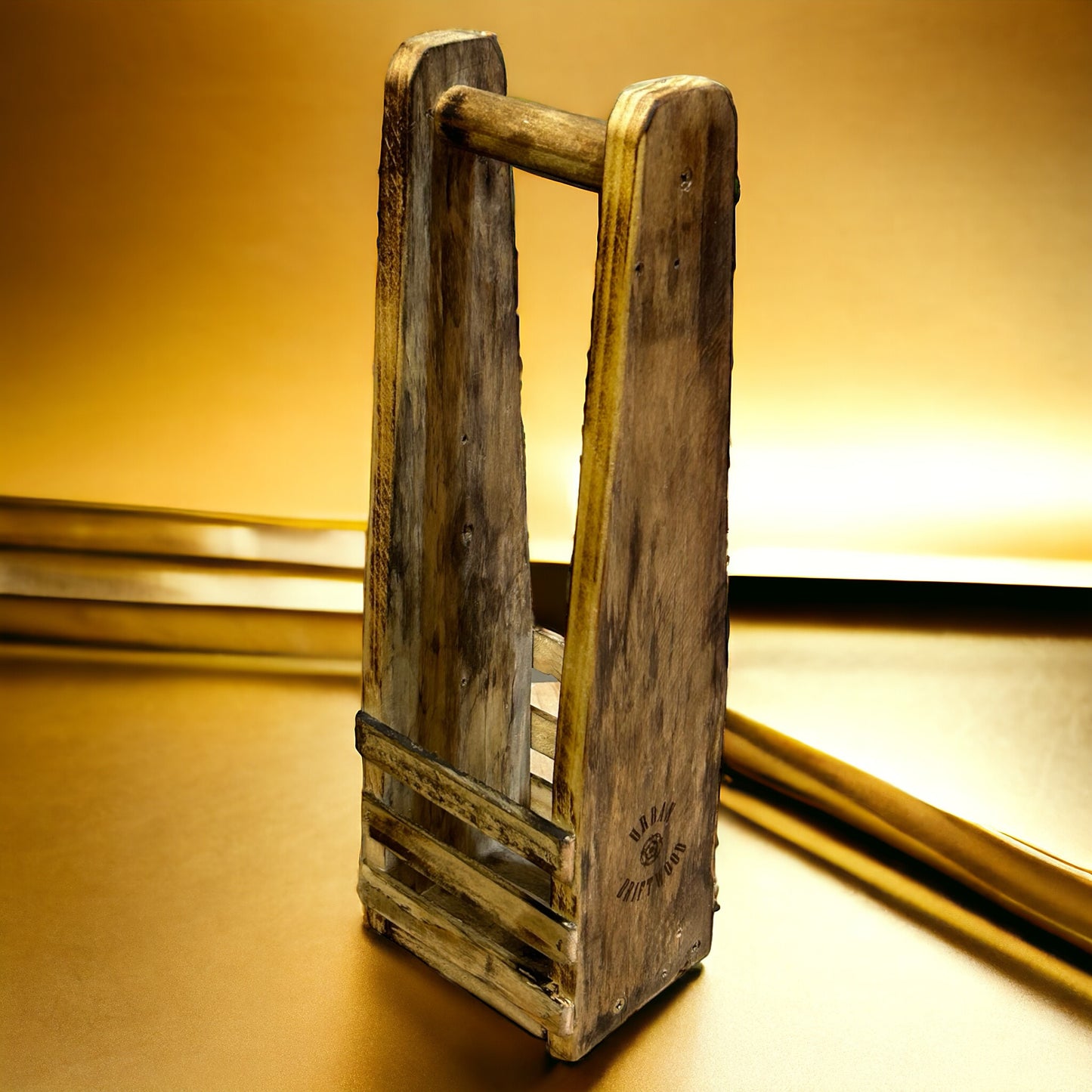 Reclaimed Wood Wine Bottle Holder