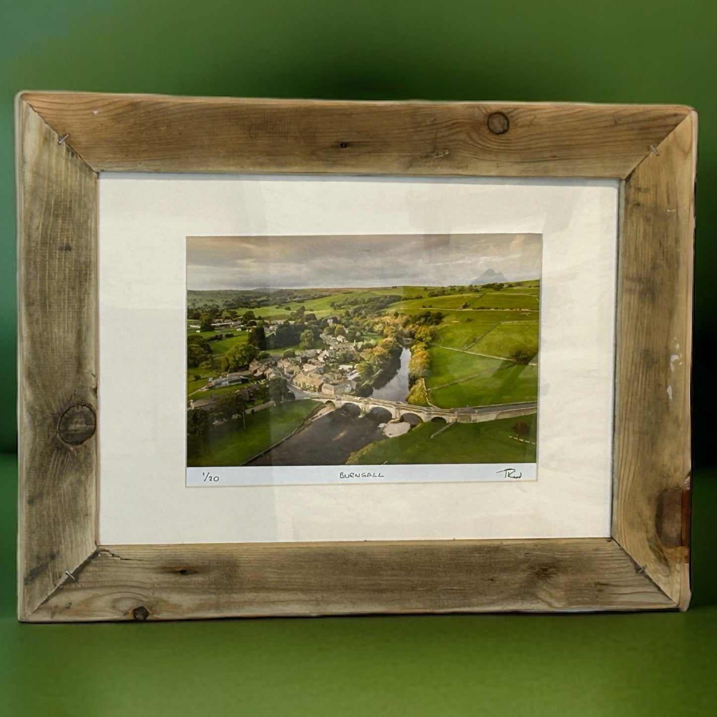 Stunning Burnsall Image in Reclaimed Wood Frame.