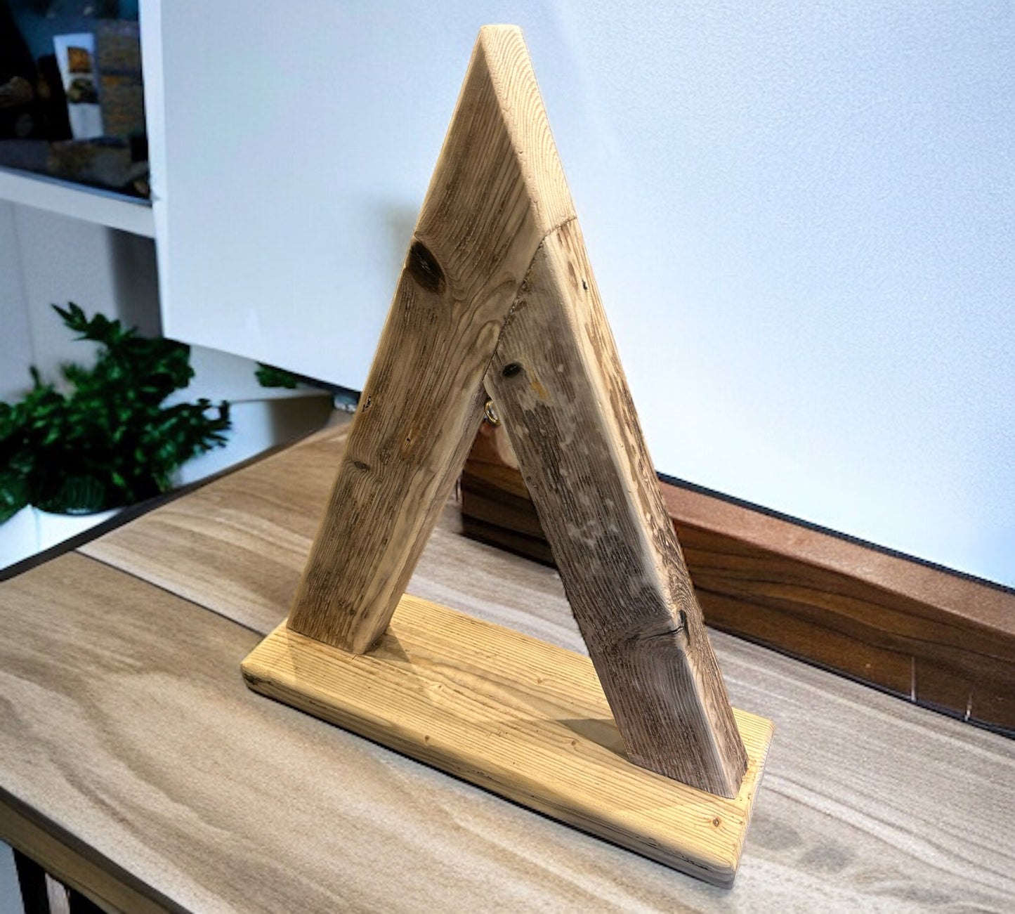 Free Standing Rustic Reclaimed Wood Kokedama Stand.