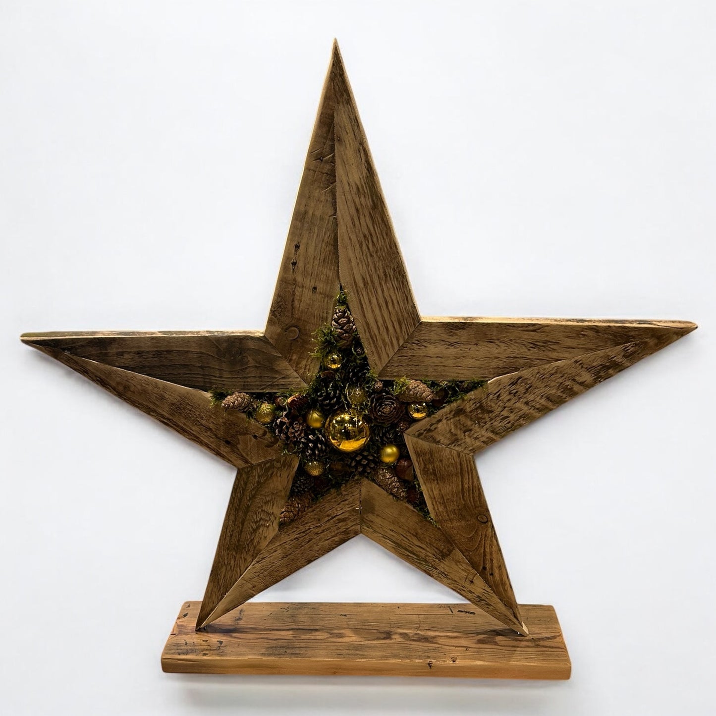 Reclaimed Wood Standing Star.