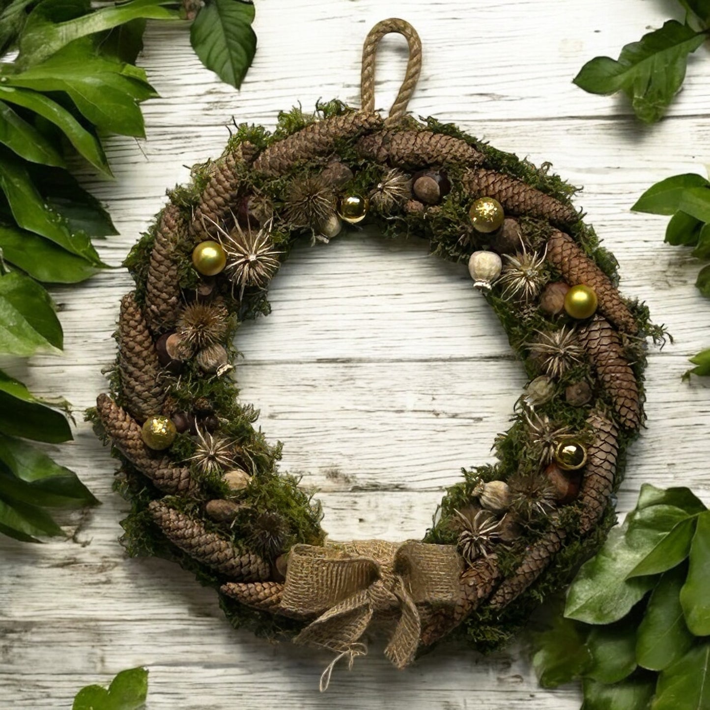 Pine Cone Christmas Wreath