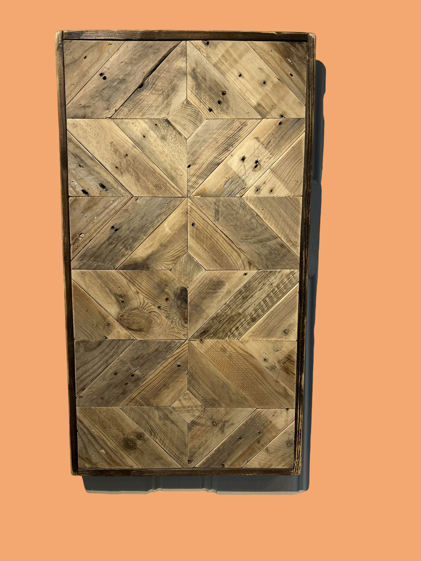 Rectangular Multi Piece Reclaimed Wood Wall Art