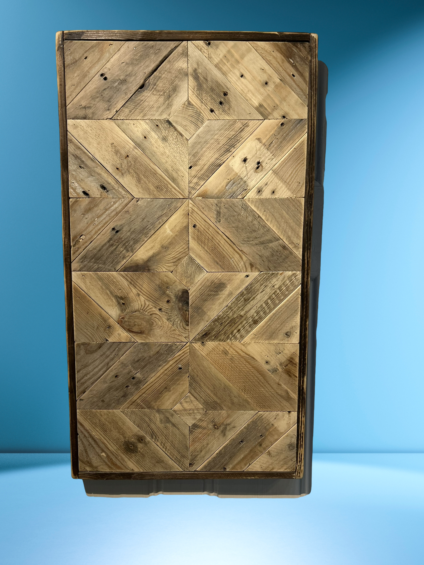 Rectangular Multi Piece Reclaimed Wood Wall Art