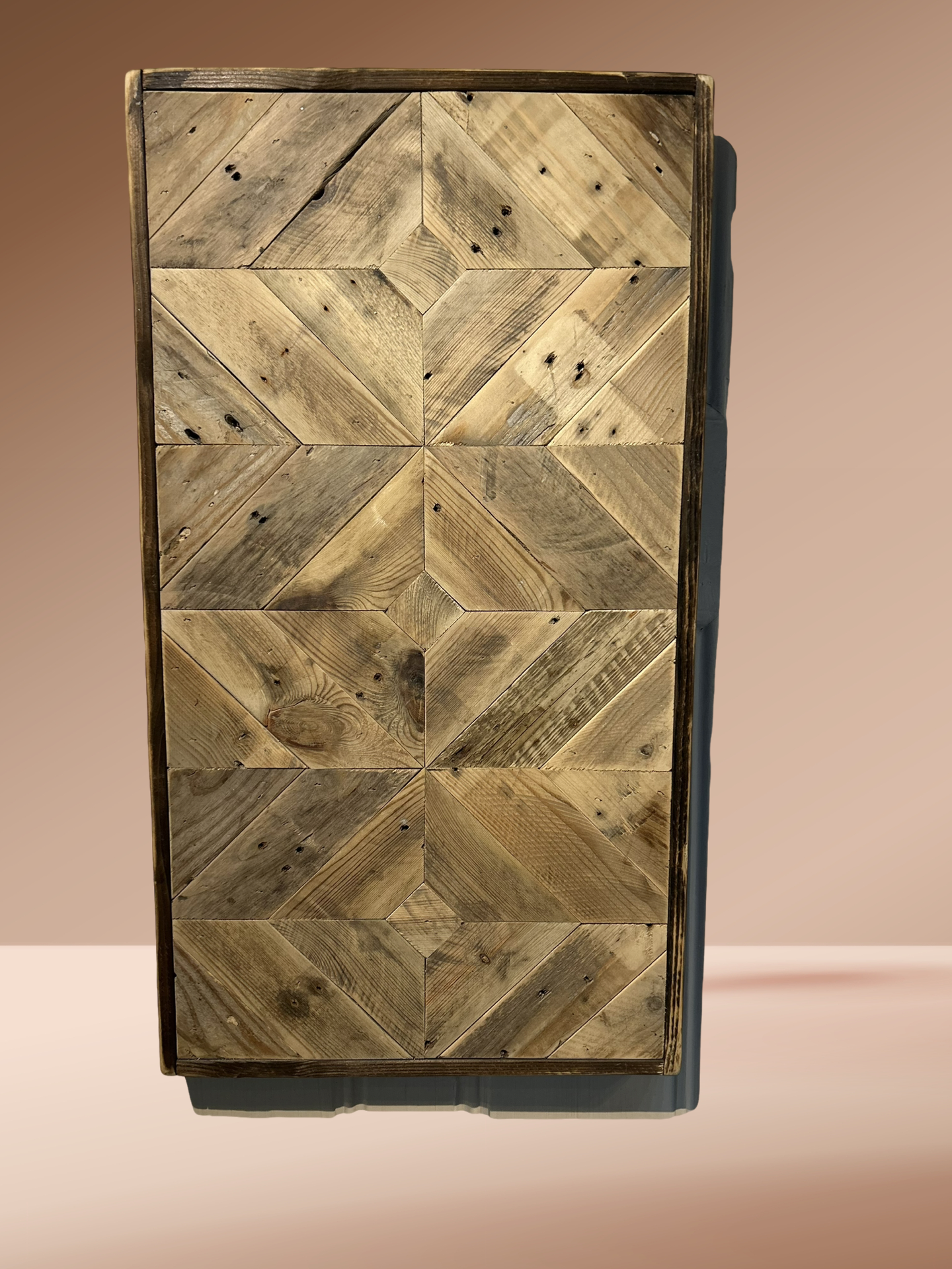 Rectangular Multi Piece Reclaimed Wood Wall Art