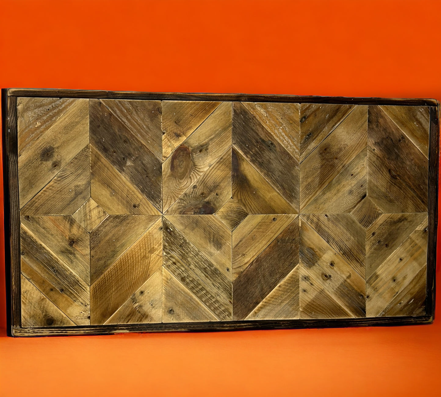 Rectangular Wooden Reclaimed Wall Art.