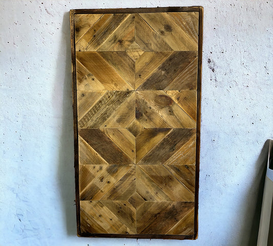 Rectangular Wooden Reclaimed Wall Art. 