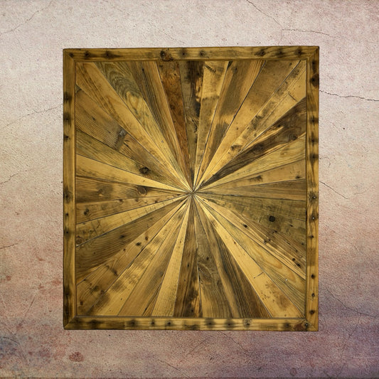 Kaleidoscope Effect Reclaimed Wood Wall Art