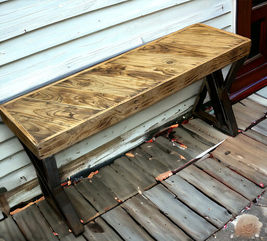 Reclaimed Wood Bench 