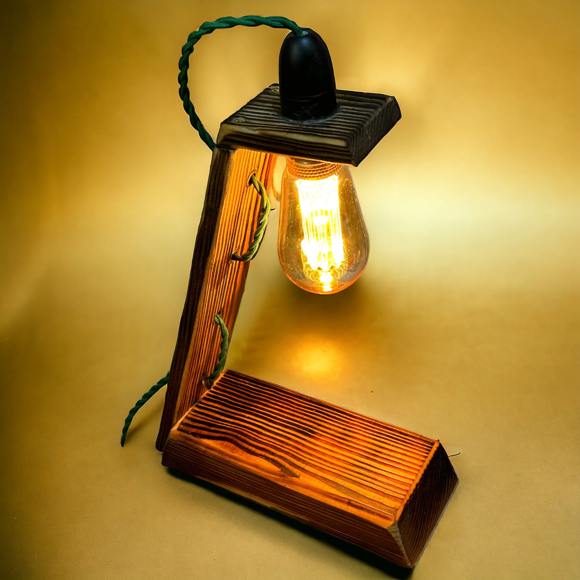 Stunning Reclaimed Wood Single Lamp 