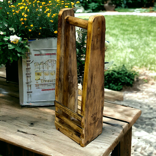 Reclaimed Wood Wine Bottle Holder