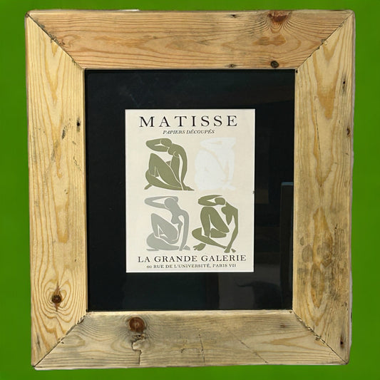 Matisse Print in Reclaimed Wood Frame. 