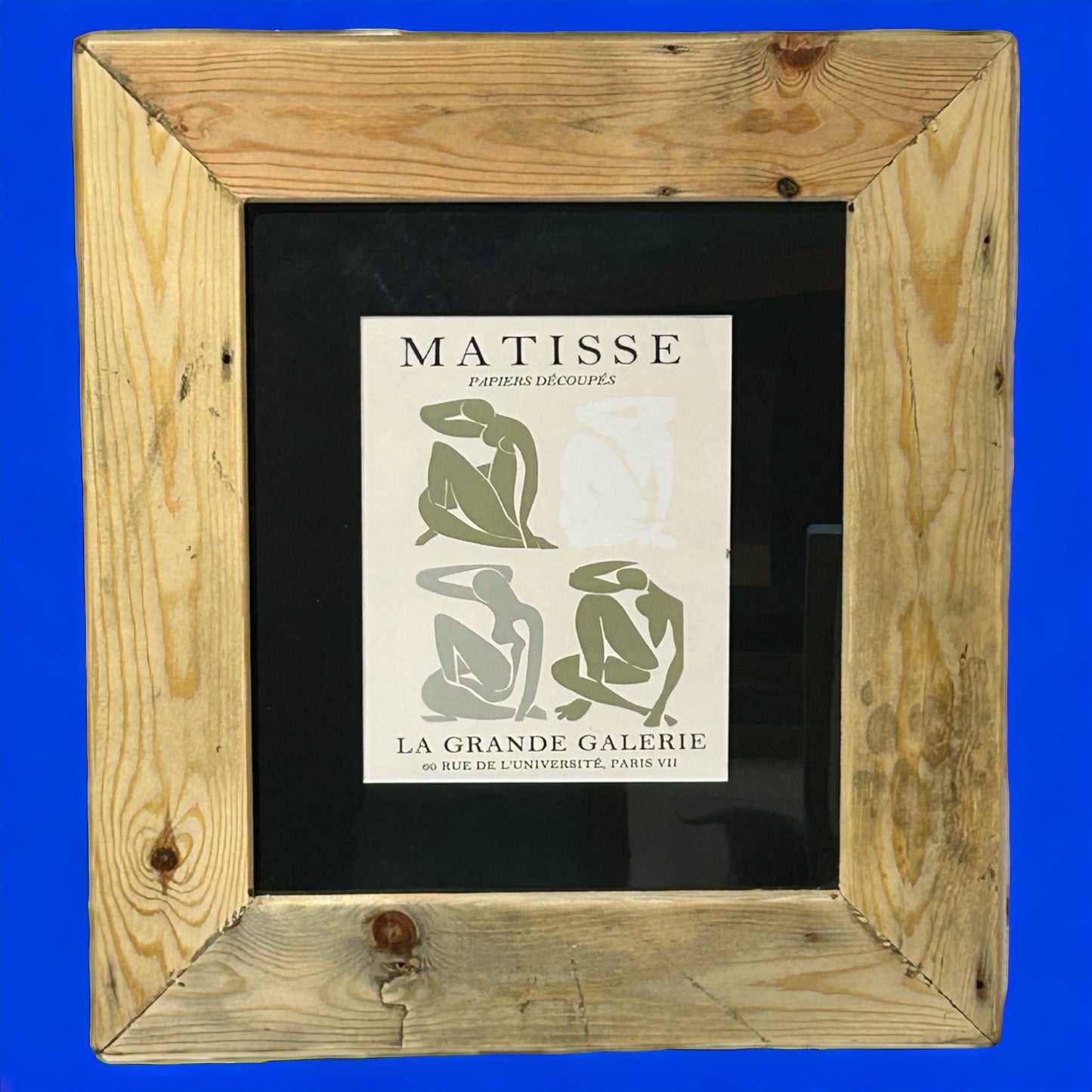 Matisse Print in Reclaimed Wood Frame. 