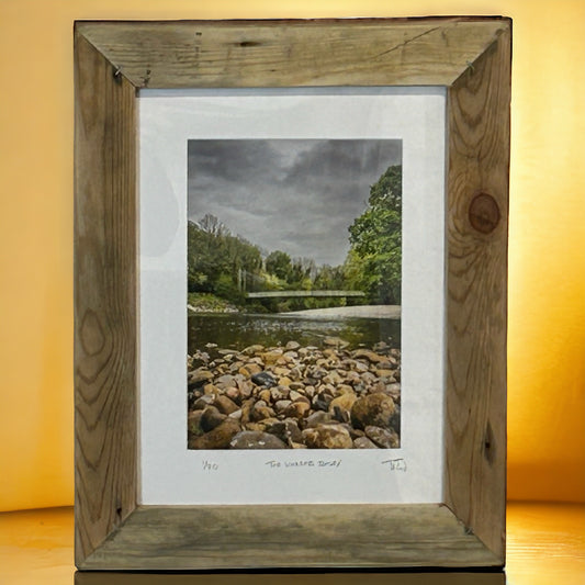 “The Wharfe, Ilkley” in a Reclaimed Wood Frame. 