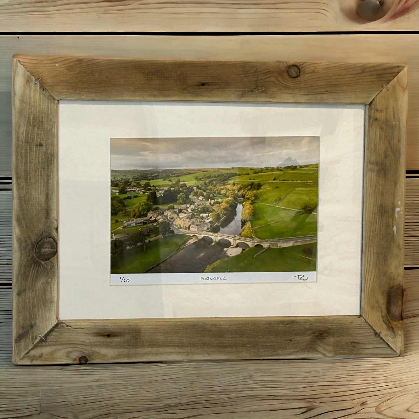 Stunning Burnsall Image in Reclaimed Wood Frame. 