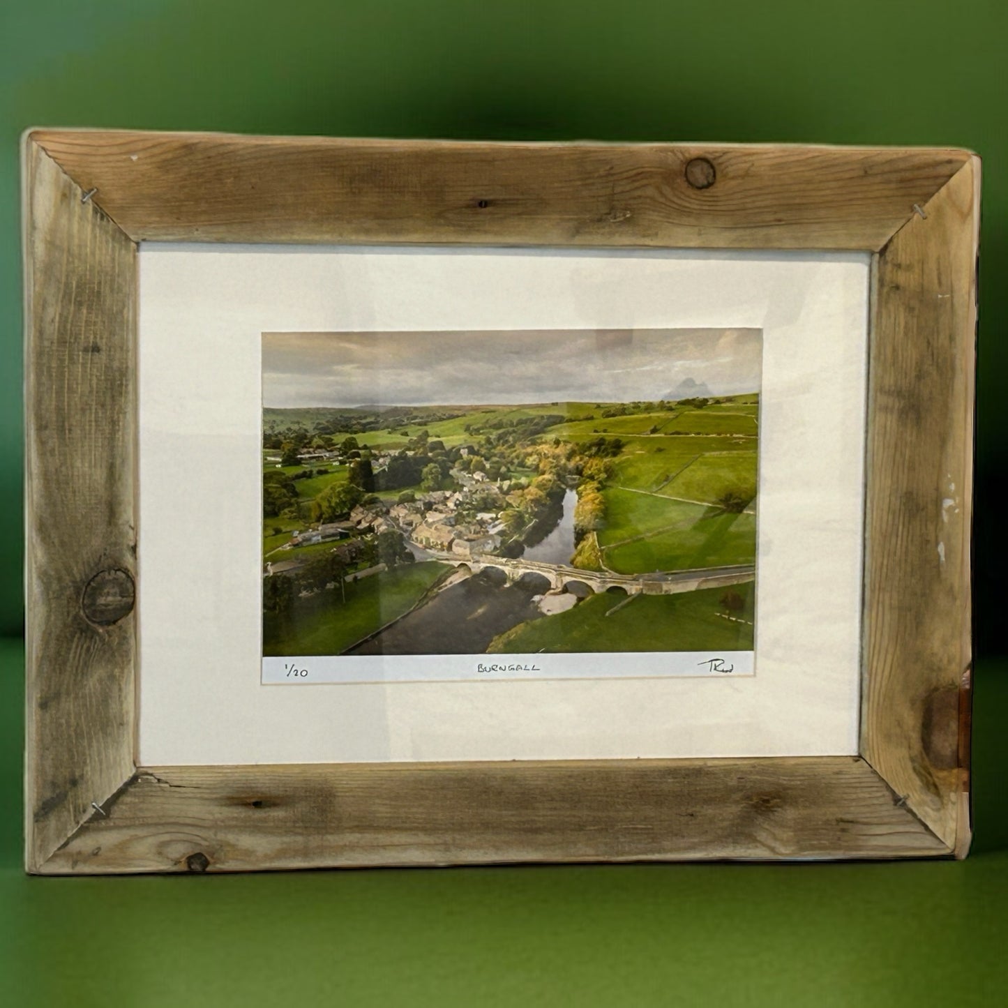 Stunning Burnsall Image in Reclaimed Wood Frame. 