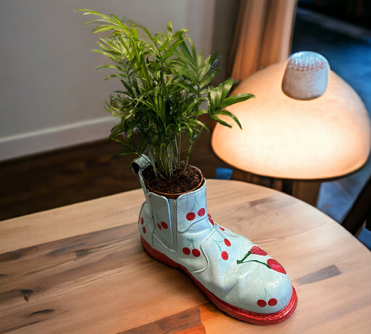 Phlower Hand Painted Boot ( plant not included ) 