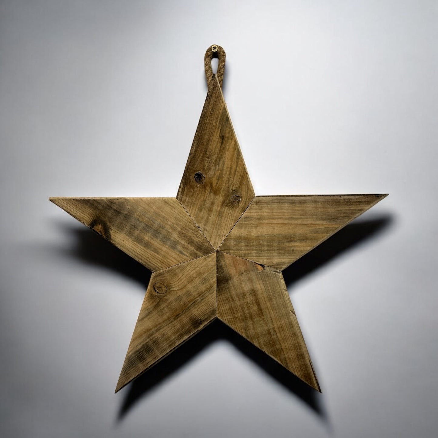 Reclaimed Wood 5 Point Hanging Star