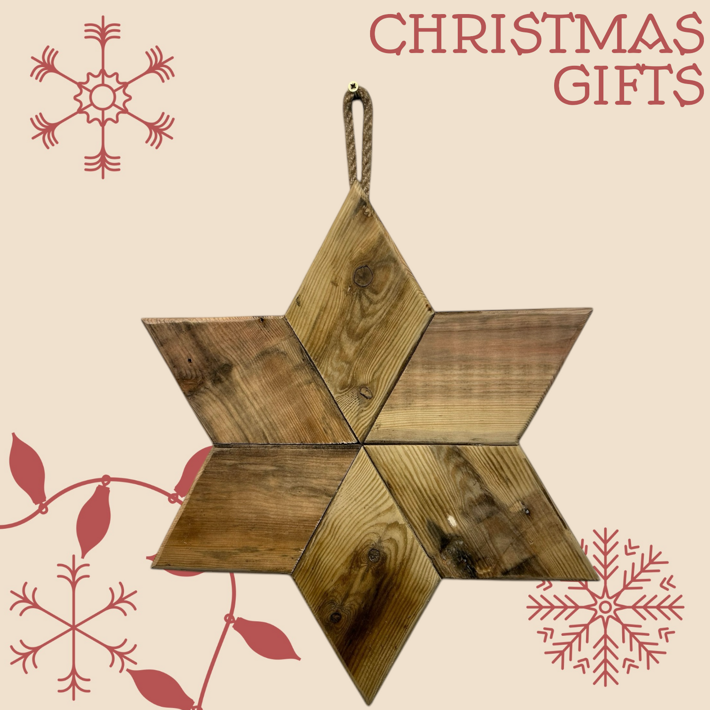 Large 6 Point Christmas Star